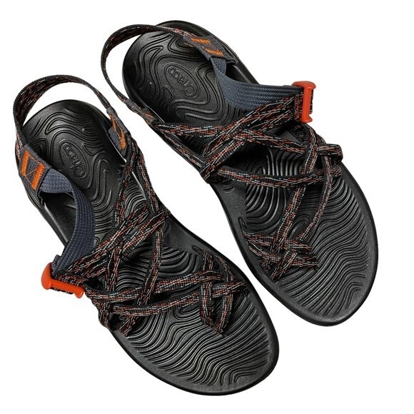 Chaco ZVOLV X2 women's strappy crisscross toe loop sandals size 10 - Picture 1 of 6